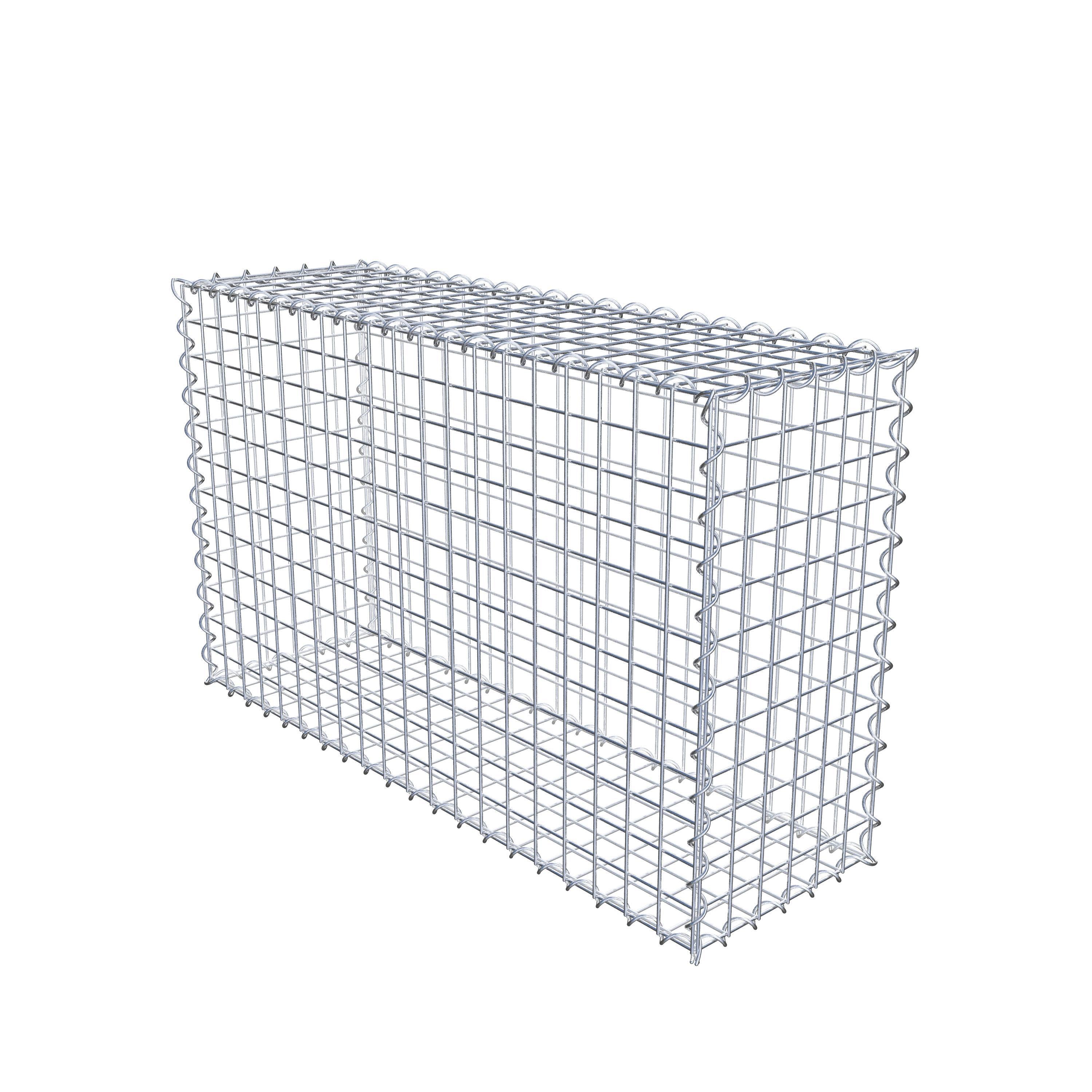 Gabion 100 cm x 60 cm x 30 cm (L x H x D), maskestørrelse 5 cm x 5 cm, spiral