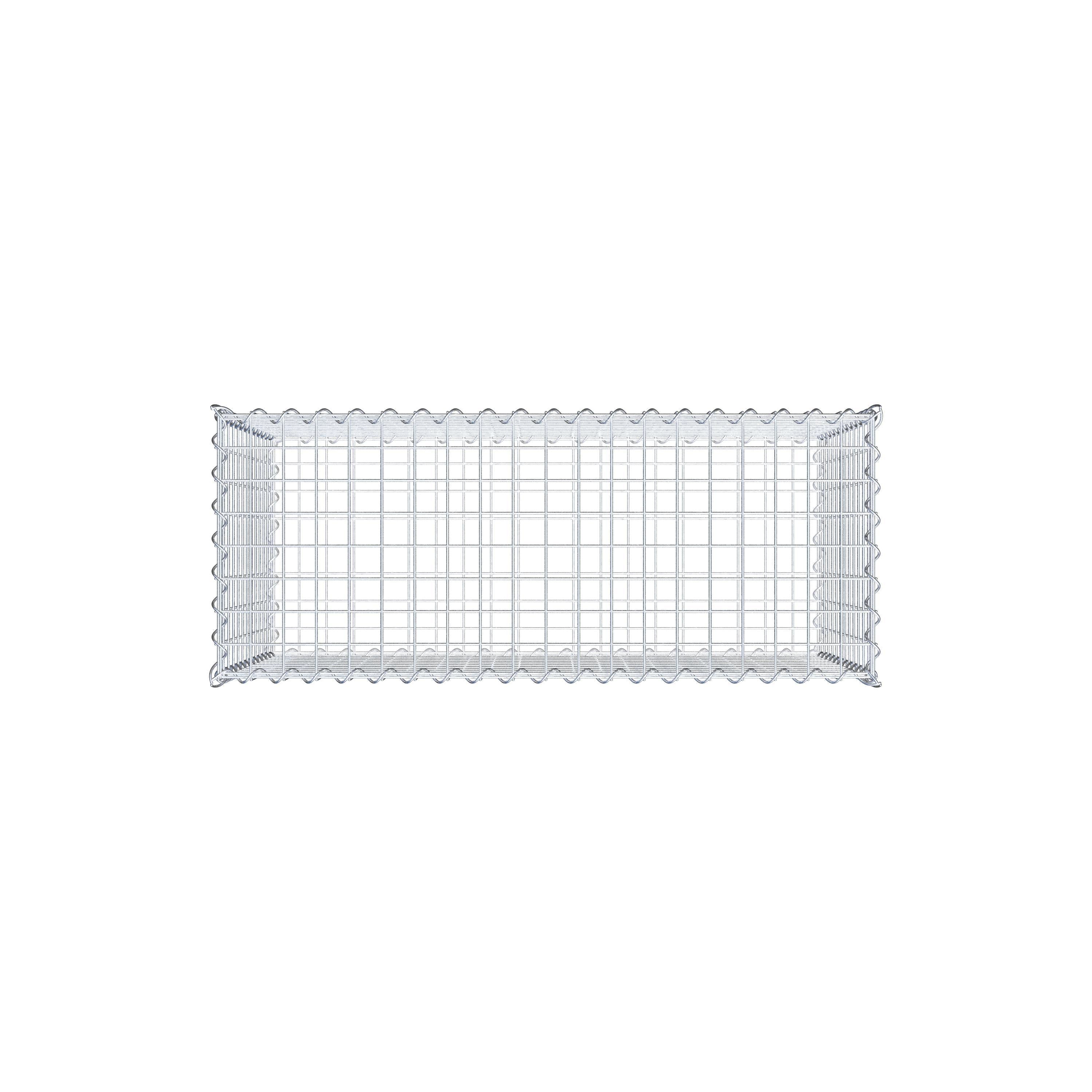 Gabion 100 cm x 60 cm x 40 cm (L x H x D), mesh size 5 cm x 5 cm, spiral