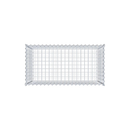 Gabion 100 cm x 60 cm x 50 cm (L x H x D), maskestørrelse 5 cm x 5 cm, spiral