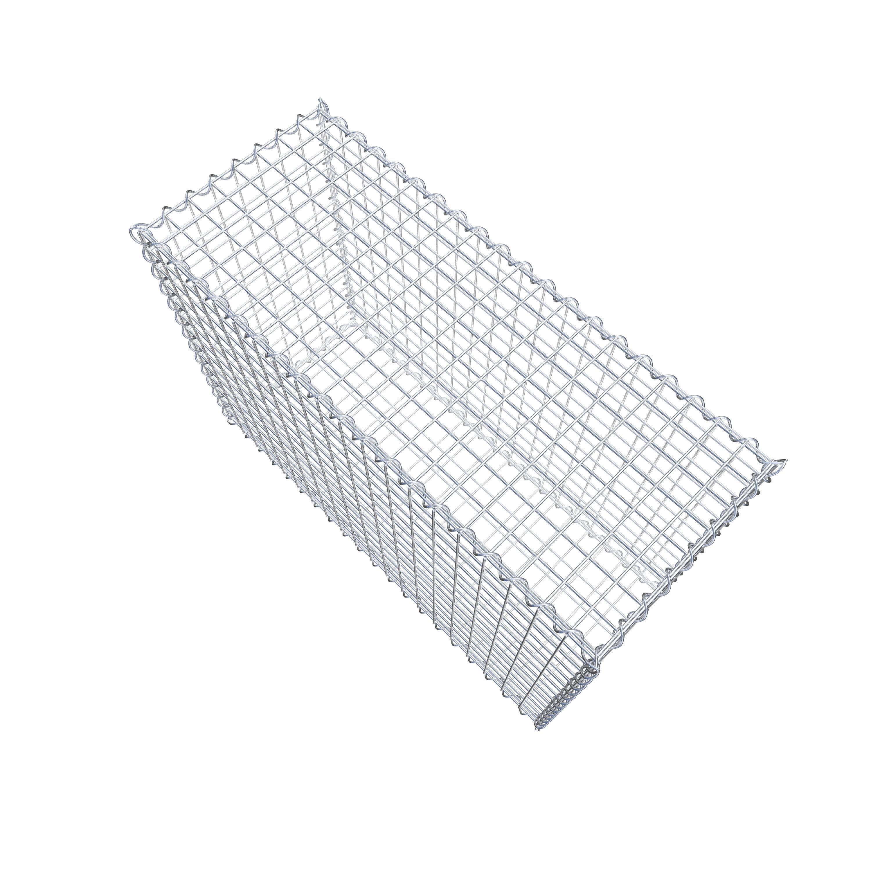 Gabion 100 cm x 70 cm x 40 cm (L x H x D), maskestørrelse 5 cm x 5 cm, spiral