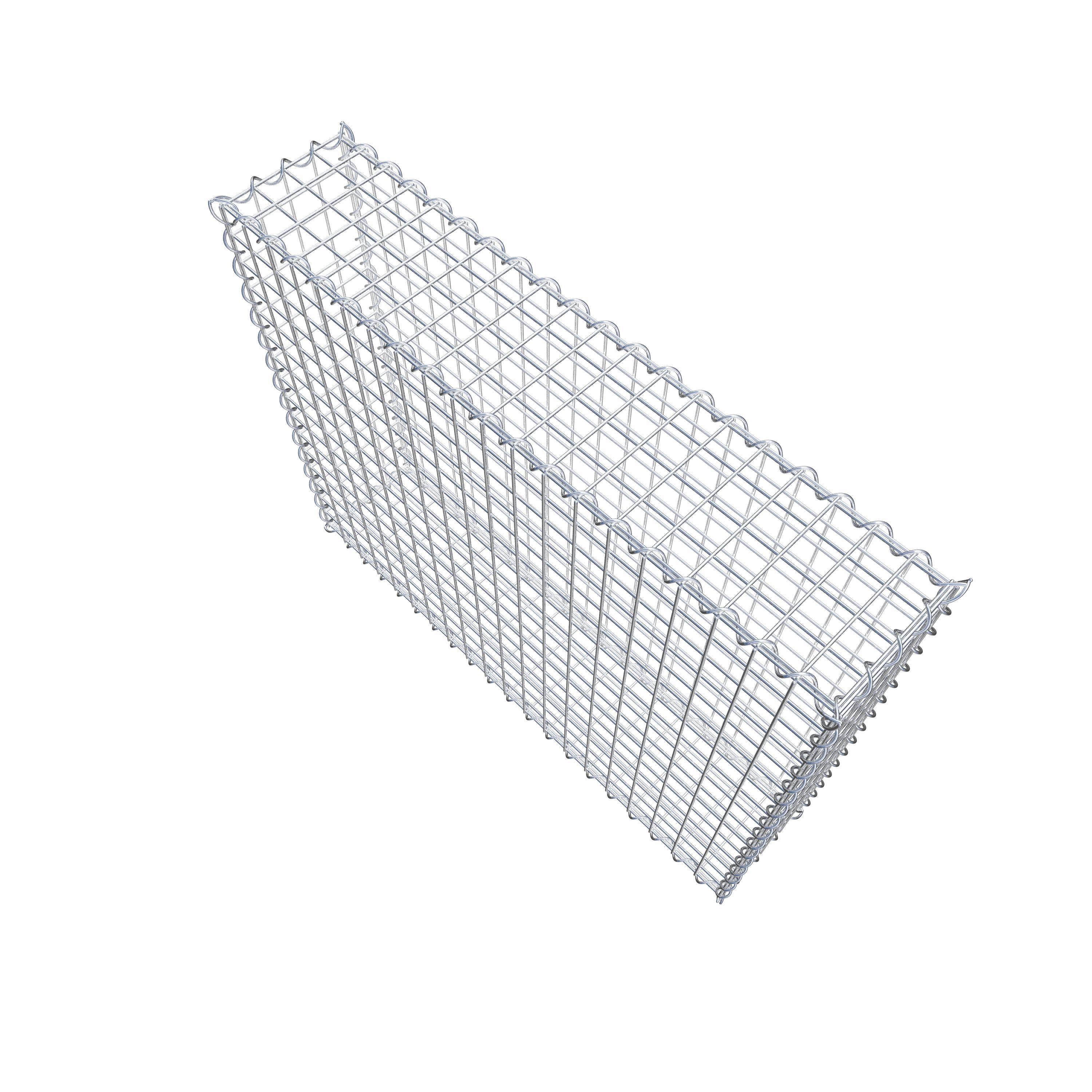 Gabion 100 cm x 80 cm x 20 cm (L x H x D), mesh size 5 cm x 5 cm, spiral