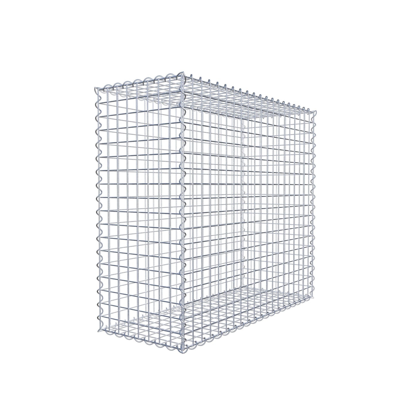 Gabion 100 cm x 90 cm x 40 cm (L x H x P), mailles 5 cm x 5 cm, spirale