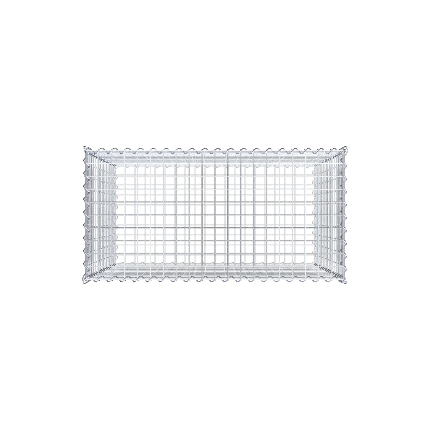 Gabion 100 cm x 90 cm x 50 cm (L x H x P), mailles 5 cm x 5 cm, spirale
