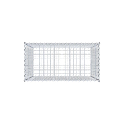 Gabion 100 cm x 90 cm x 50 cm (L x H x P), mailles 5 cm x 5 cm, spirale