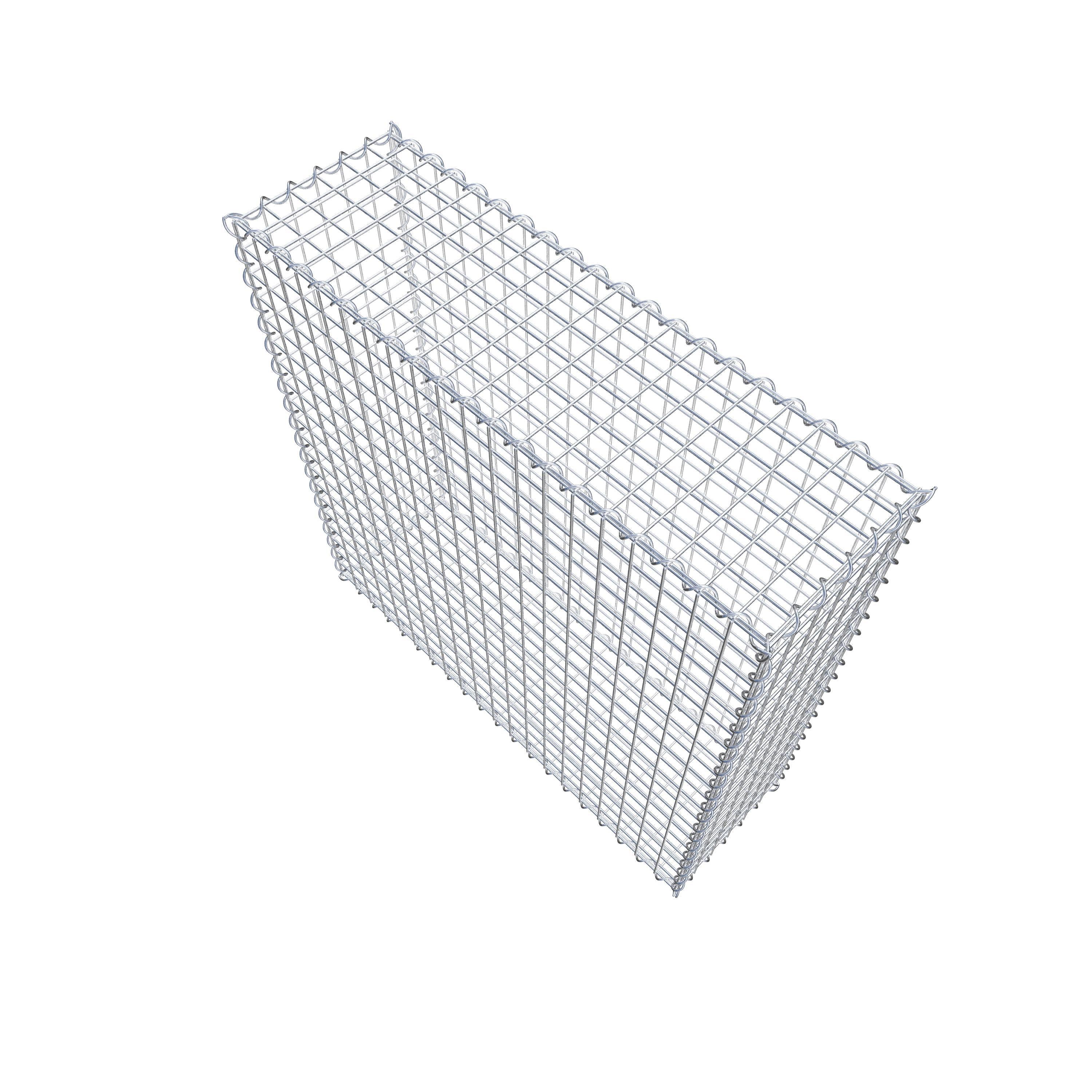 Gabion 100 cm x 100 cm x 30 cm (L x H x D), maskstorlek 5 cm x 5 cm, spiral