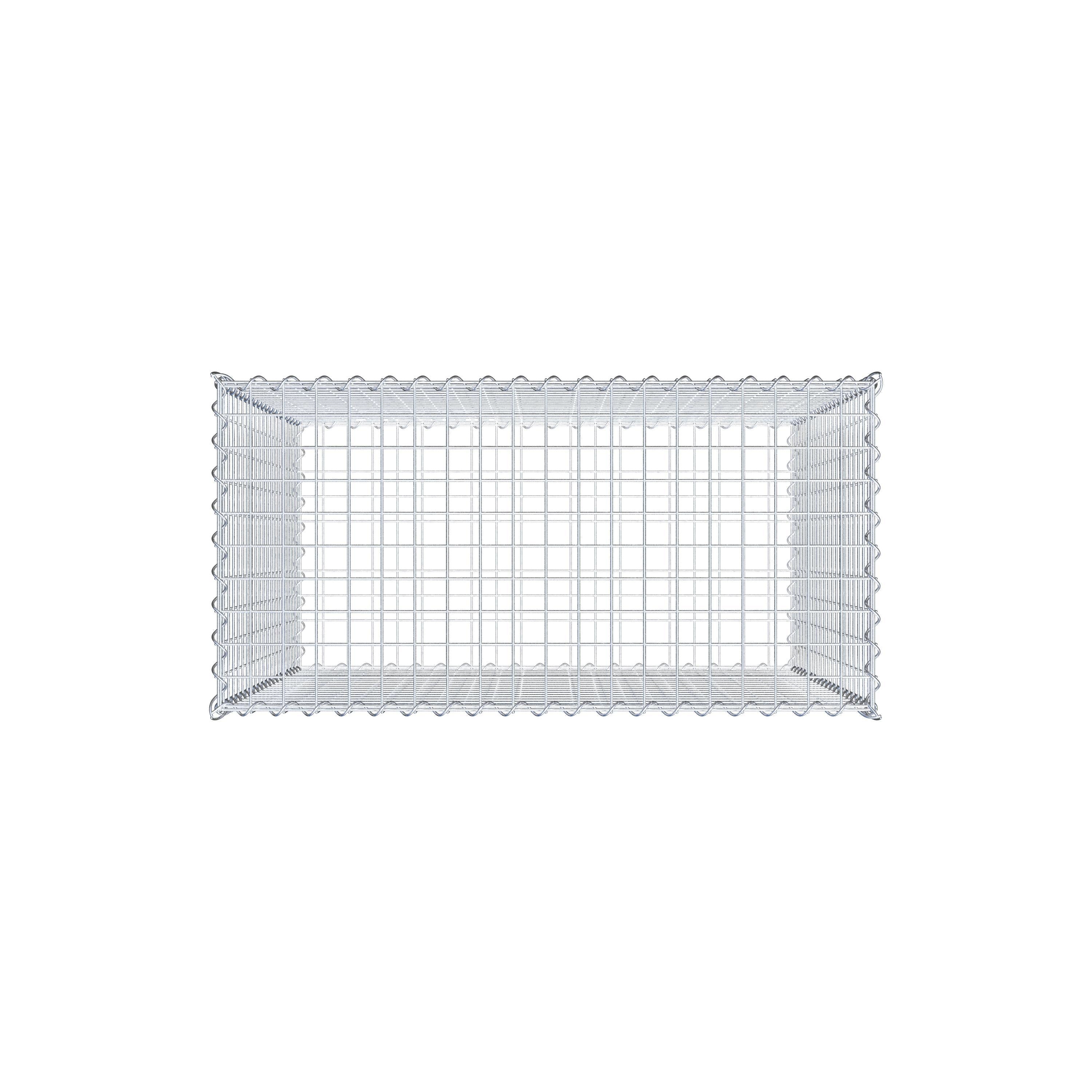 Gabion 100 cm x 100 cm x 50 cm (L x H x D), maskstorlek 5 cm x 5 cm, spiral