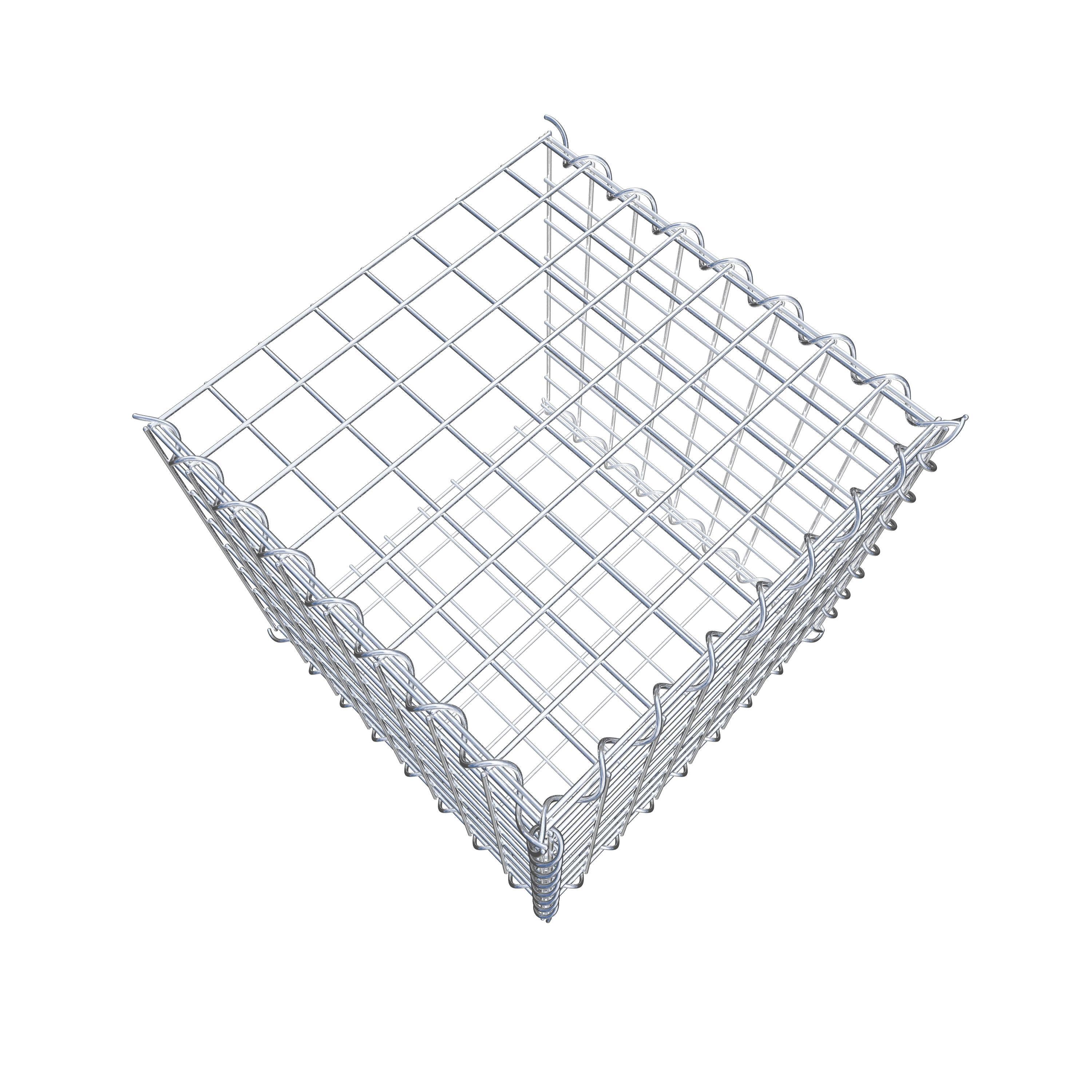 Gabião tipo 2 40 cm x 40 cm x 40 cm (C x A x P), malhagem 5 cm x 5 cm, espiral