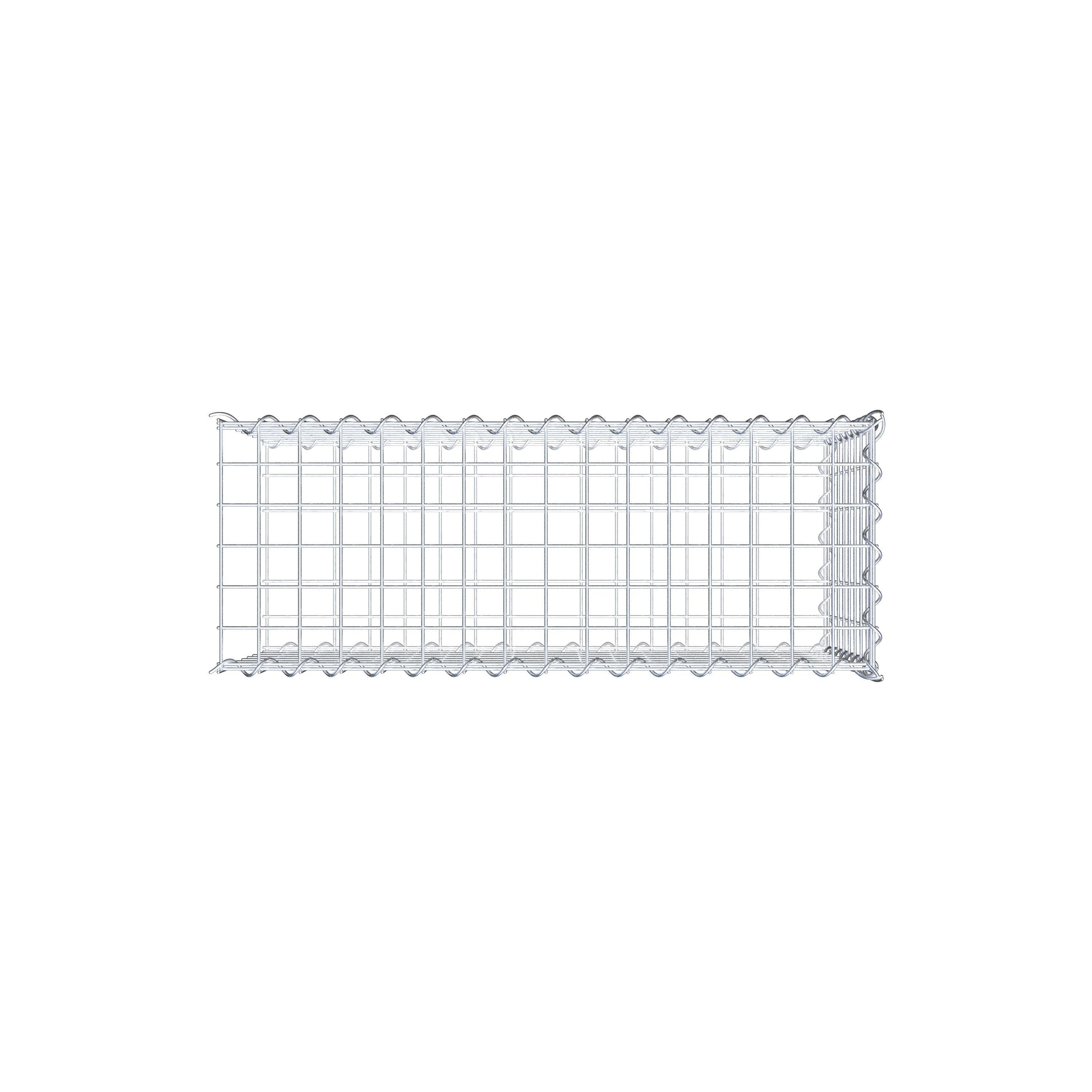 Grown-on gabion type 2 80 cm x 40 cm x 30 cm (L x H x D), mesh size 5 cm x 5 cm, spiral