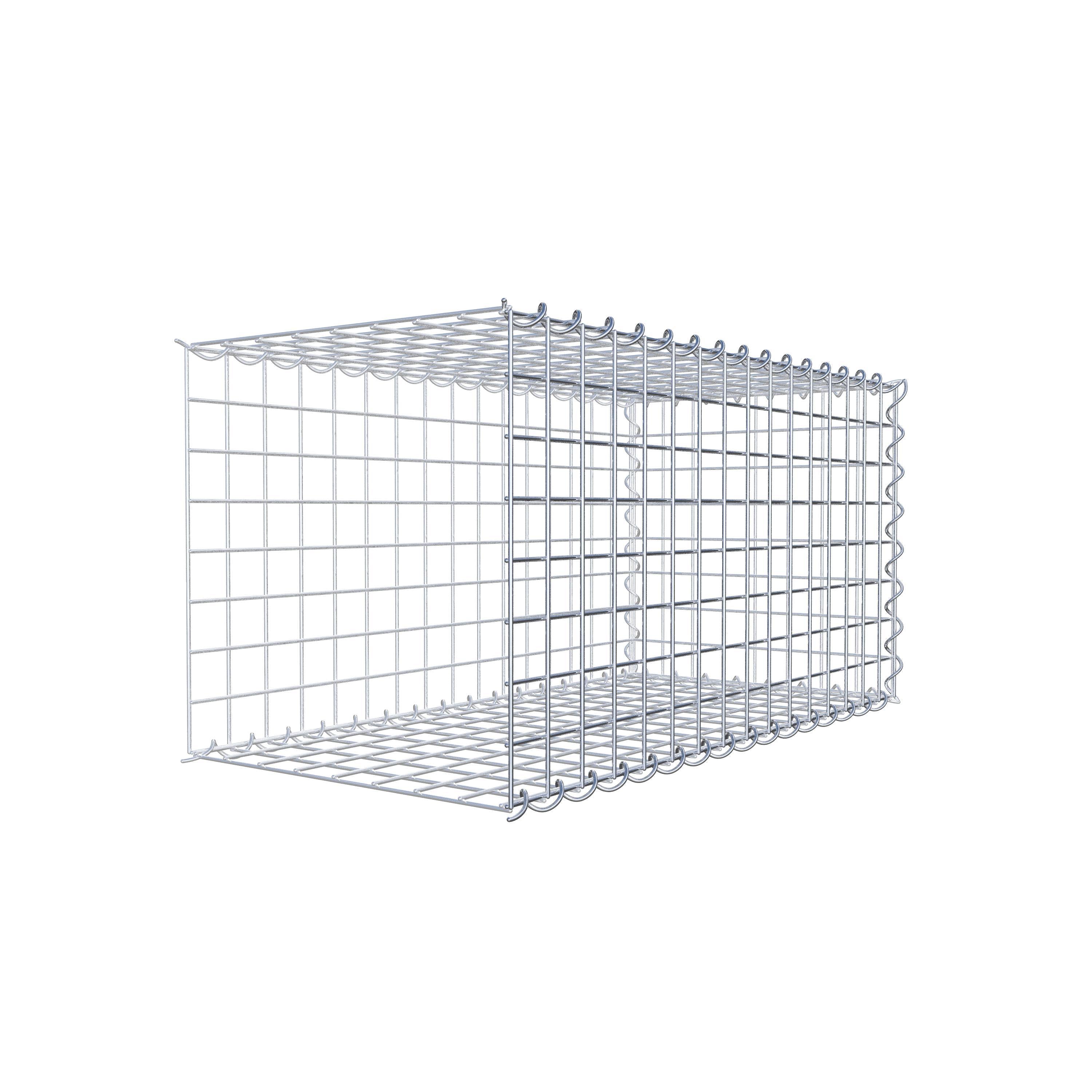 Opvokset gabion type 2 80 cm x 40 cm x 40 cm (L x H x D), maskestørrelse 5 cm x 5 cm, spiral