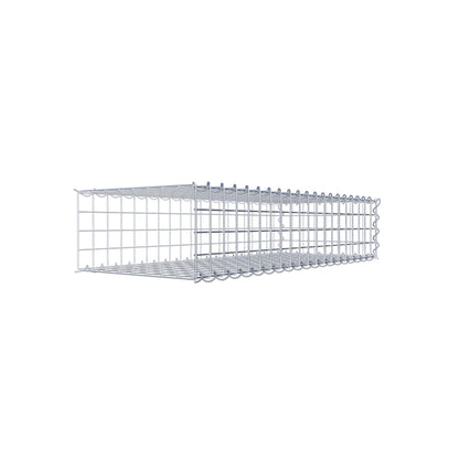 Gabion rapporté type 2 100 cm x 20 cm x 40 cm (L x H x P), mailles 5 cm x 5 cm, spirale