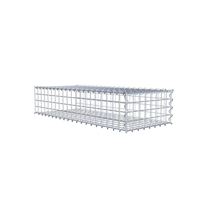 Gabion rapporté type 2 100 cm x 20 cm x 40 cm (L x H x P), mailles 5 cm x 5 cm, spirale