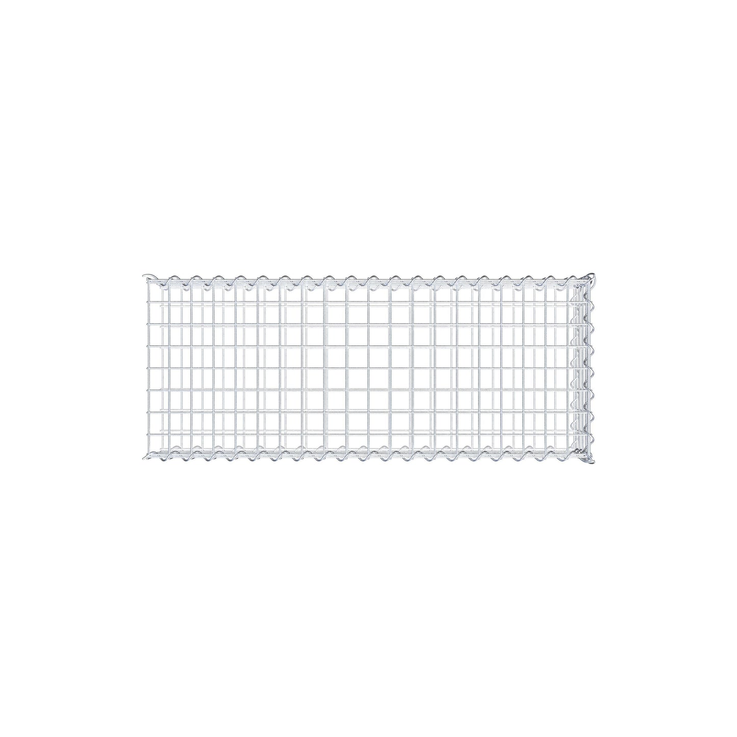 Gabion rapporté type 2 100 cm x 20 cm x 40 cm (L x H x P), mailles 5 cm x 5 cm, spirale