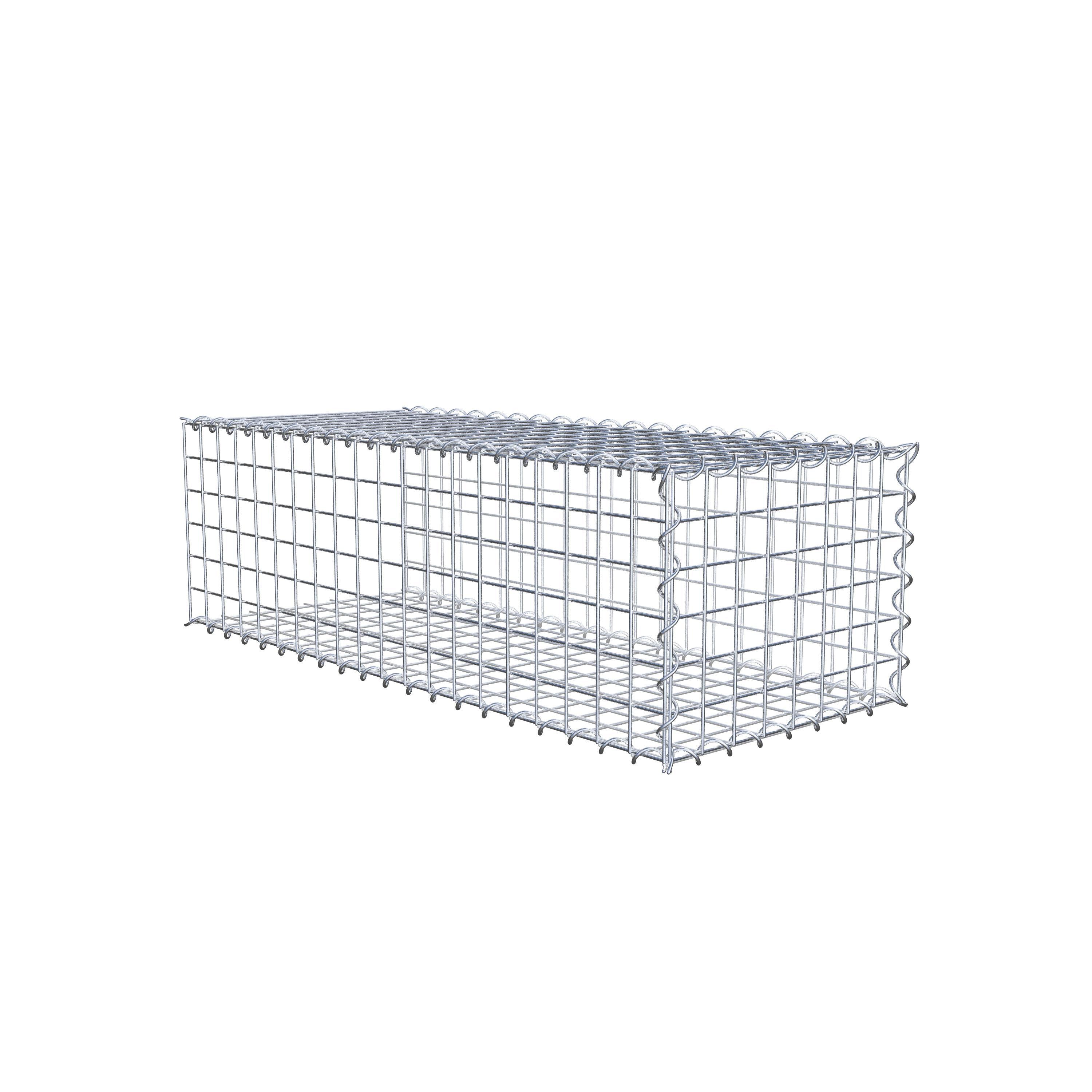 Extra gabion typ 2 100 cm x 30 cm x 40 cm (L x H x D), maskstorlek 5 cm x 5 cm, spiral