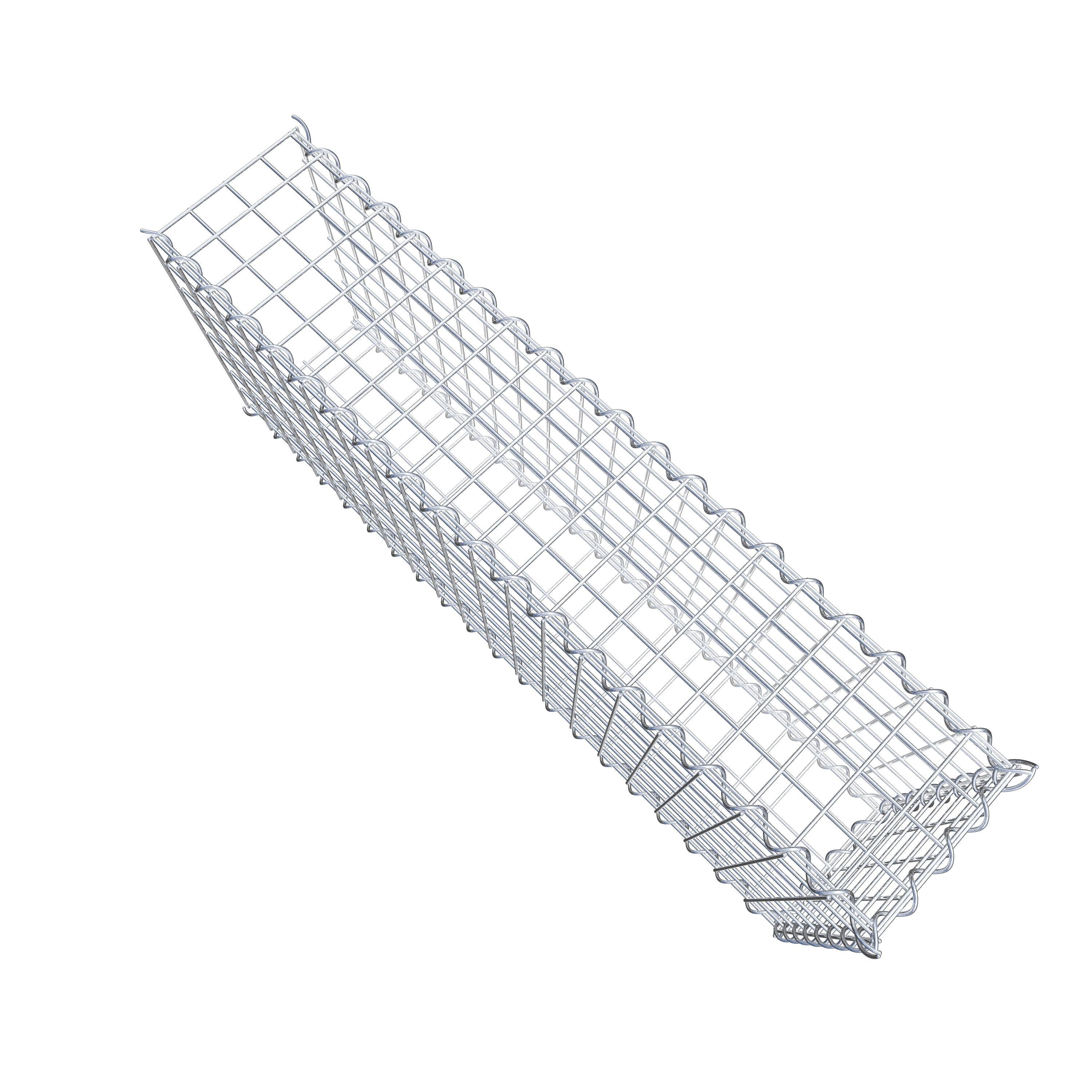 Anbaugabione Typ 2 100 cm x 40 cm x 20 cm (L x H x T), Maschenweite 5 cm x 5 cm, Spirale