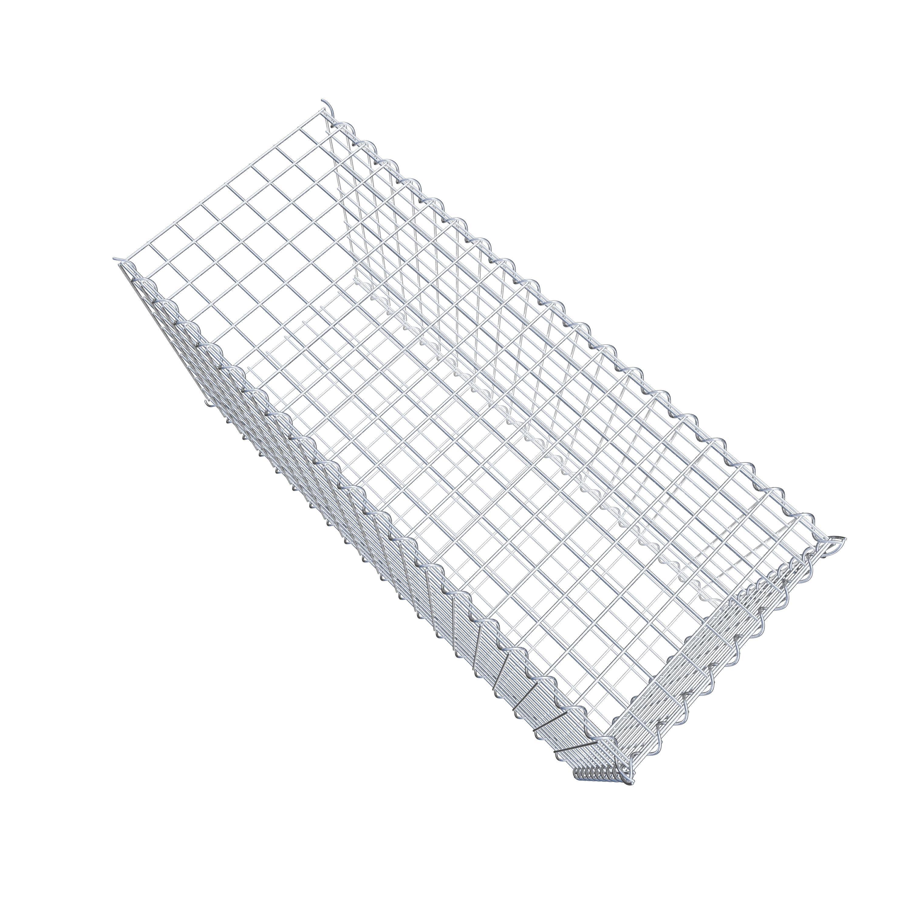 Gabião tipo 2 100 cm x 50 cm x 40 cm (C x A x P), malhagem 5 cm x 5 cm, espiral