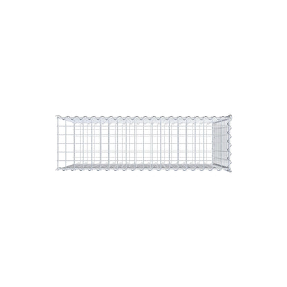 Opvokset gabion type 2 100 cm x 70 cm x 30 cm (L x H x D), maskestørrelse 5 cm x 5 cm, spiral