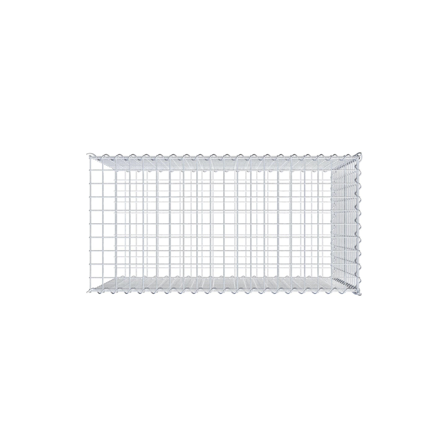 Extra gabion typ 2 100 cm x 70 cm x 50 cm (L x H x D), maskstorlek 5 cm x 5 cm, spiral