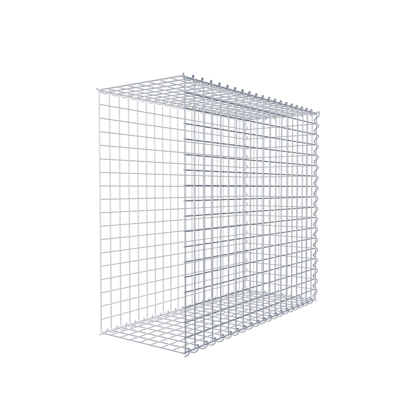 Gabion rapporté type 2 100 cm x 90 cm x 40 cm (L x H x P), mailles 5 cm x 5 cm, spirale