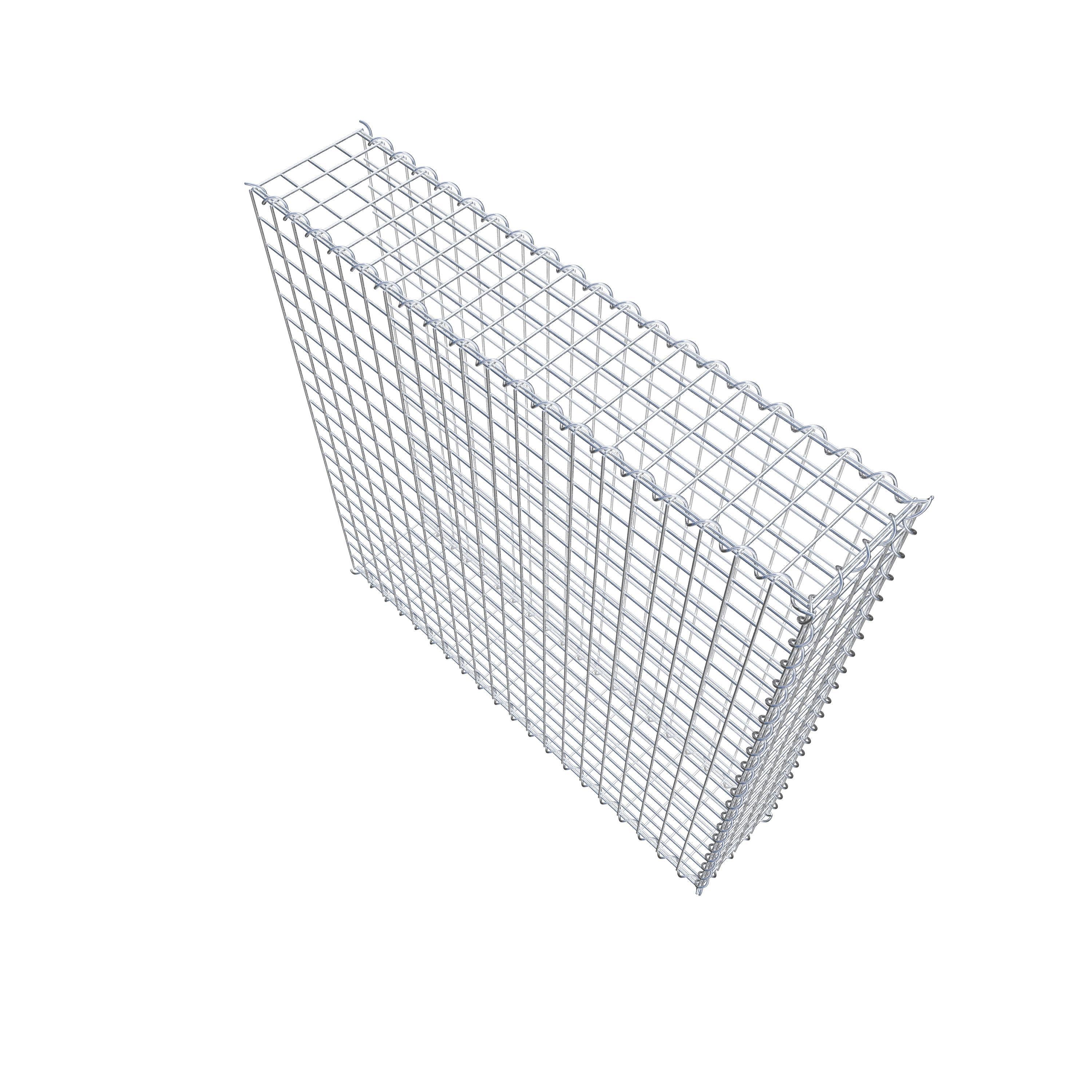 Add-on schanskorf type 2 100 cm x 100 cm x 20 cm (L x H x D), maaswijdte 5 cm x 5 cm, spiraalvormig