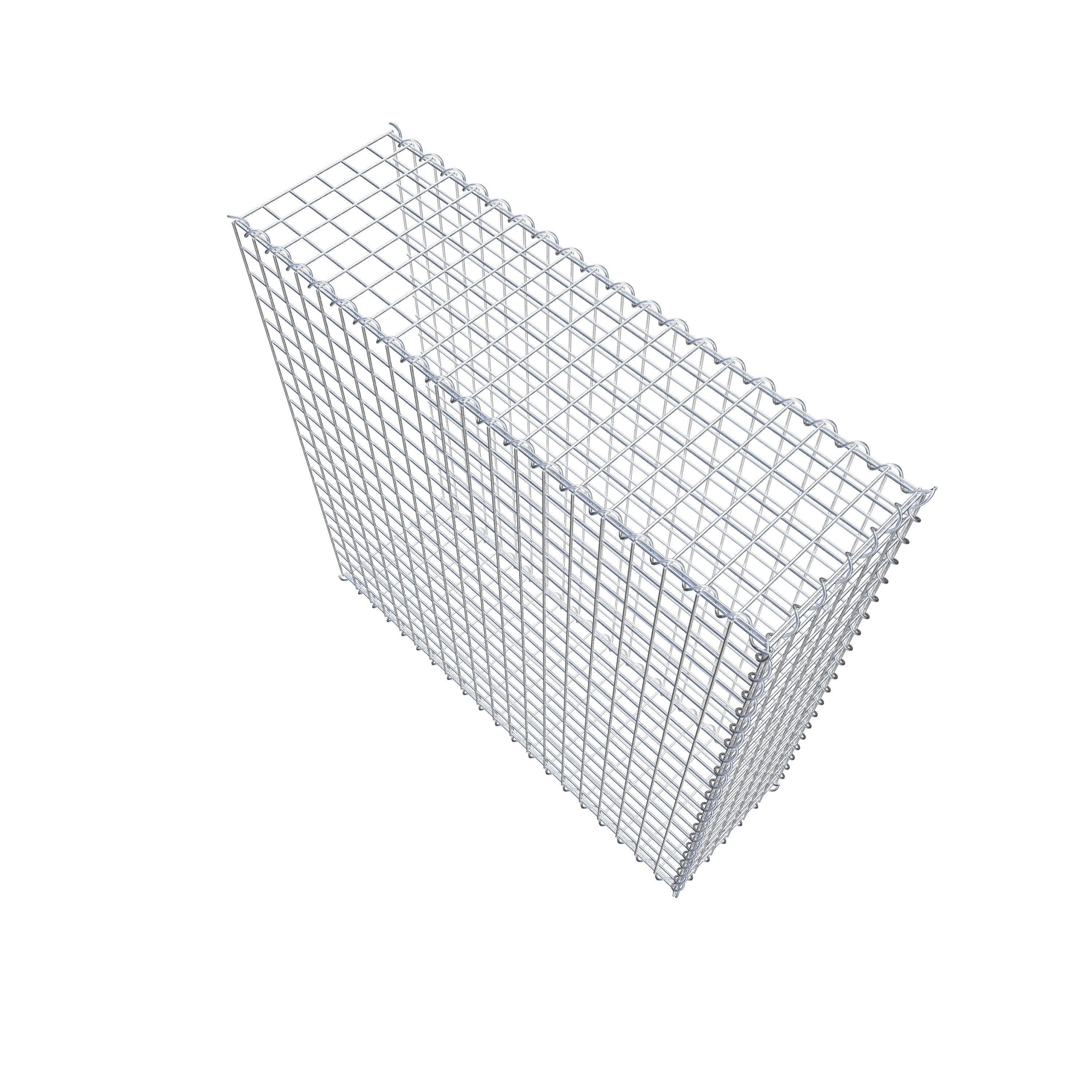 Gabion rapporté type 2 100 cm x 100 cm x 30 cm (L x H x P), mailles 5 cm x 5 cm, spirale