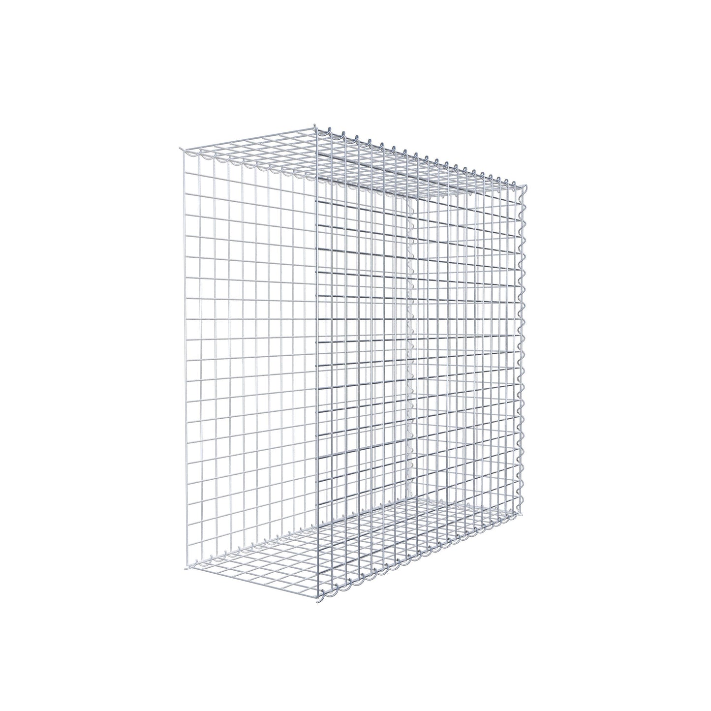 Opvokset gabion type 2 100 cm x 100 cm x 40 cm (L x H x D), maskestørrelse 5 cm x 5 cm, spiral