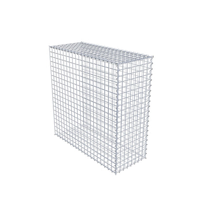 Opvokset gabion type 2 100 cm x 100 cm x 40 cm (L x H x D), maskestørrelse 5 cm x 5 cm, spiral