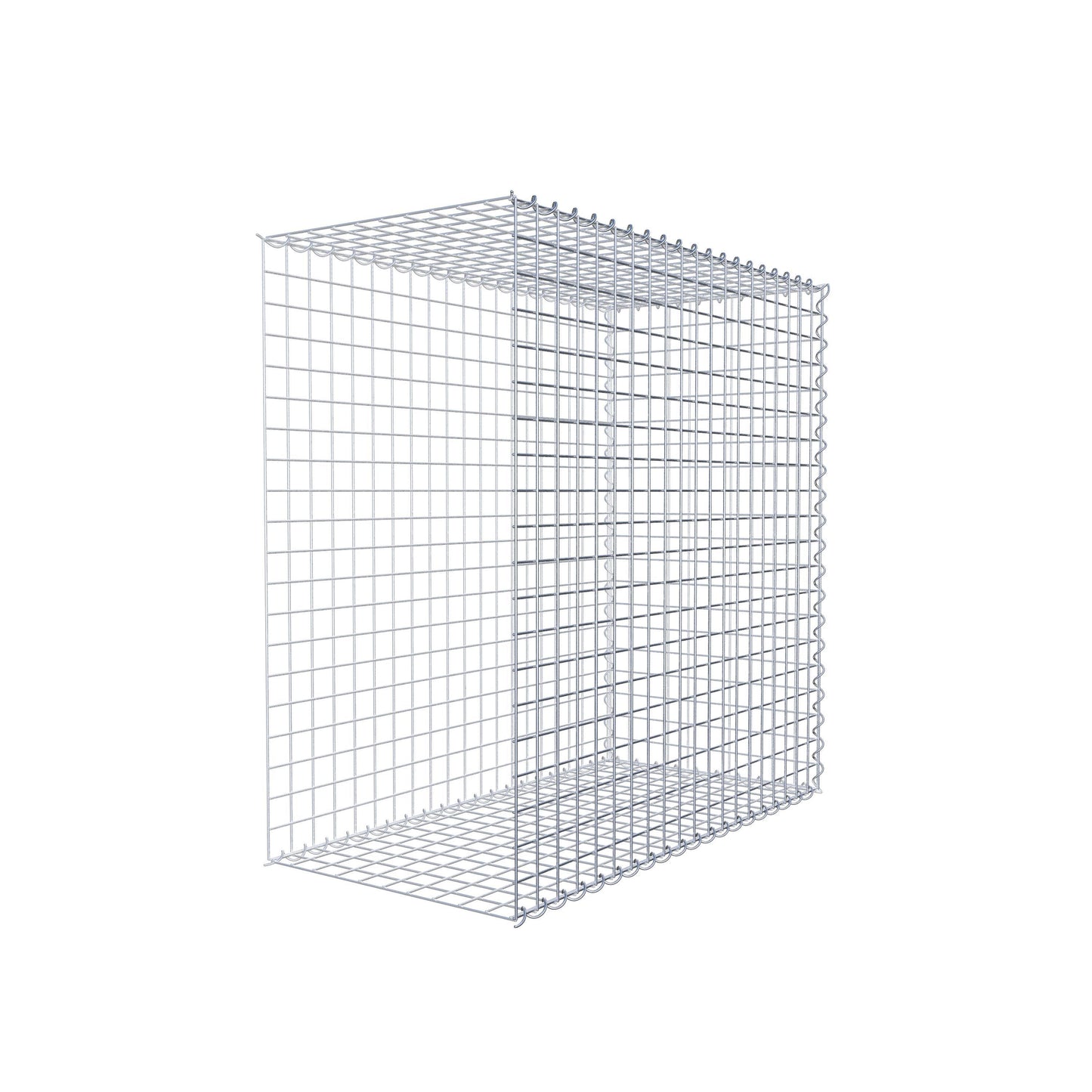 Opvokset gabion type 2 100 cm x 100 cm x 50 cm (L x H x D), maskestørrelse 5 cm x 5 cm, spiral