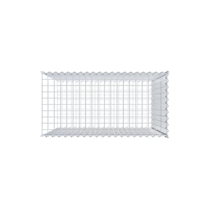 Opvokset gabion type 2 100 cm x 100 cm x 50 cm (L x H x D), maskestørrelse 5 cm x 5 cm, spiral
