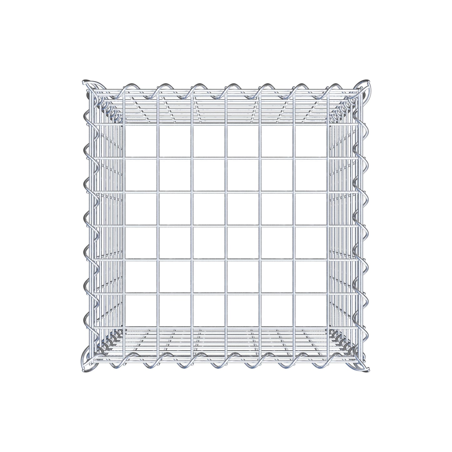 Gabbione aggiuntivo tipo 3 40 cm x 40 cm x 40 cm (L x H x P), dimensione maglia 5 cm x 5 cm, a spirale