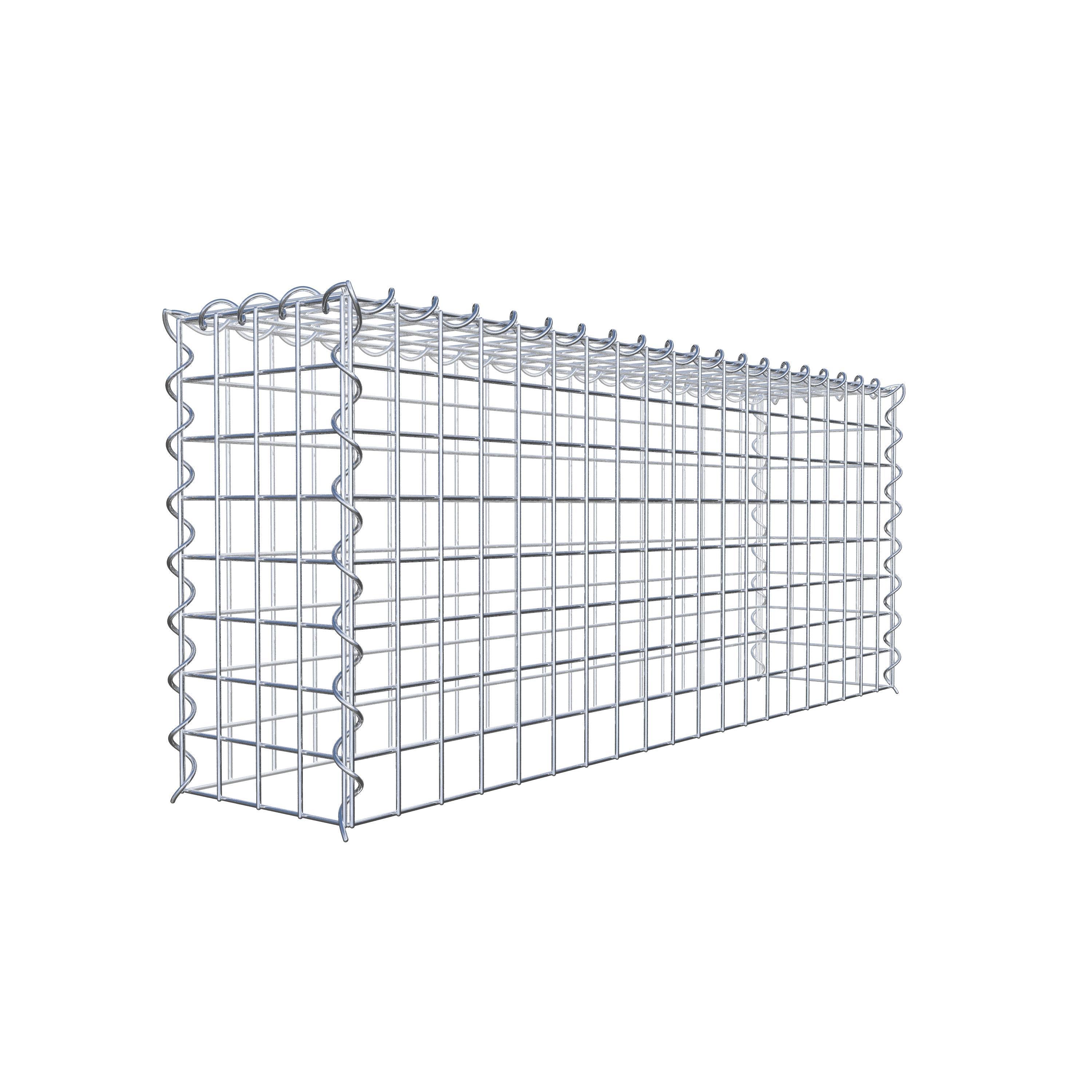 Gabião tipo 3 100 cm x 40 cm x 20 cm (C x A x P), malhagem 5 cm x 5 cm, espiral