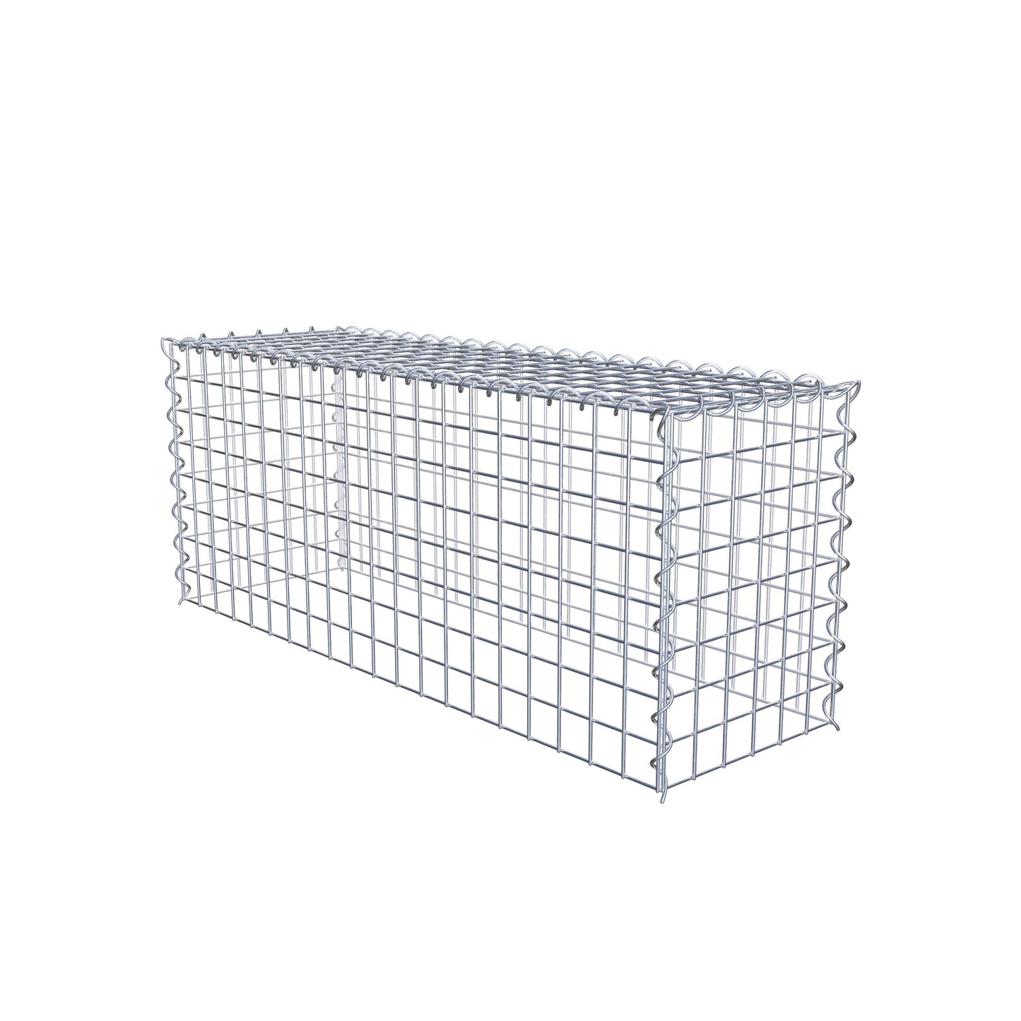 Grown-on gabion type 3 100 cm x 40 cm x 30 cm (L x H x D), mesh size 5 cm x 5 cm, spiral