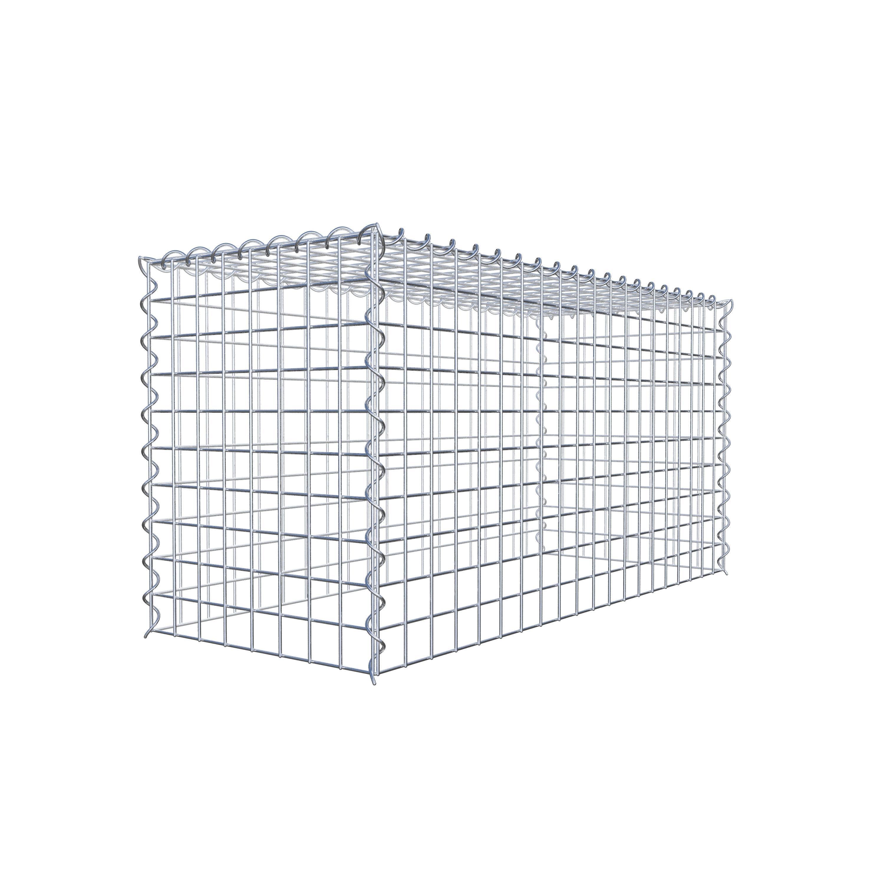 Add-on schanskorf type 3 100 cm x 50 cm x 40 cm (L x H x D), maaswijdte 5 cm x 5 cm, spiraalvormig