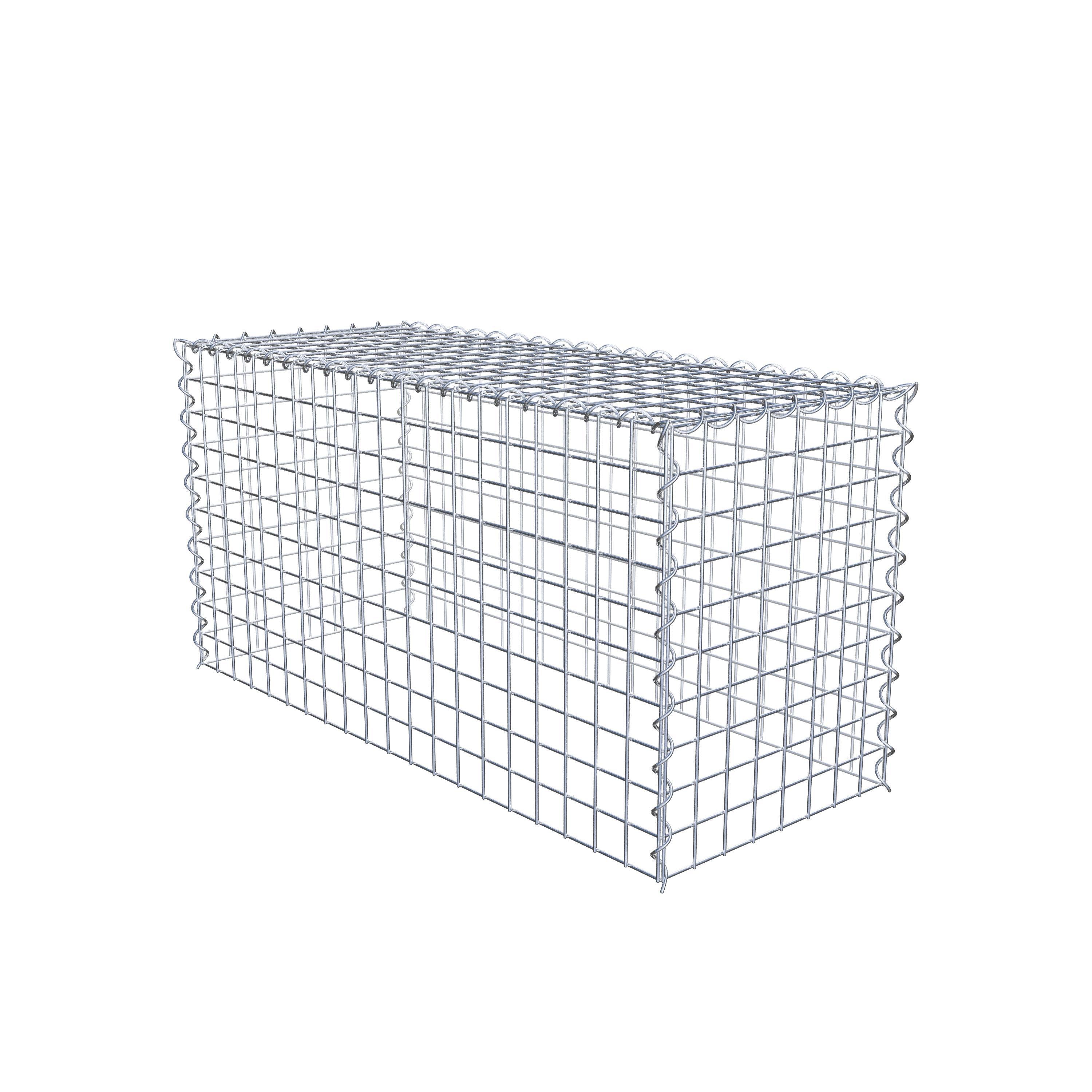 Add-on schanskorf type 3 100 cm x 50 cm x 40 cm (L x H x D), maaswijdte 5 cm x 5 cm, spiraalvormig