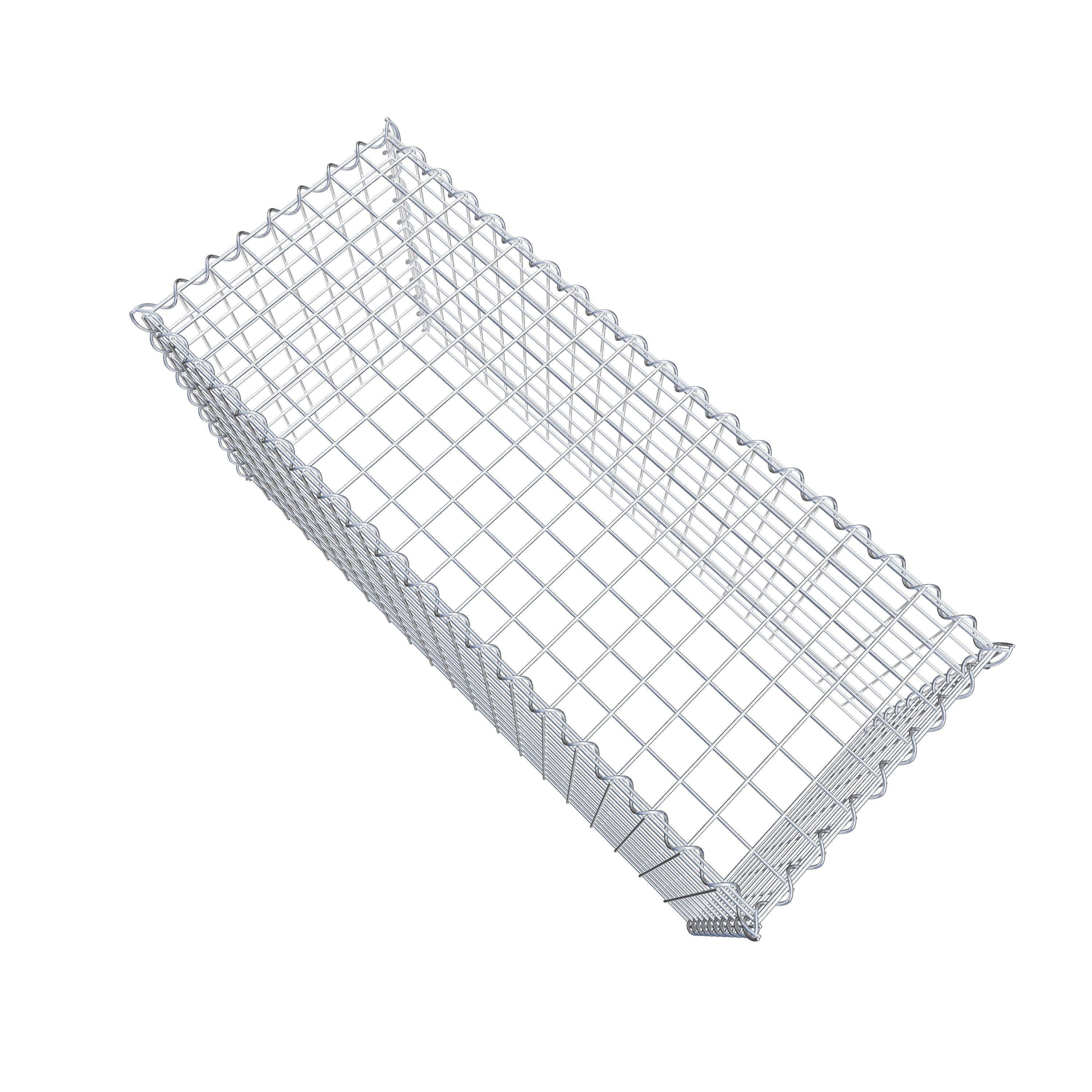 Add-on schanskorf type 3 100 cm x 50 cm x 40 cm (L x H x D), maaswijdte 5 cm x 5 cm, spiraalvormig