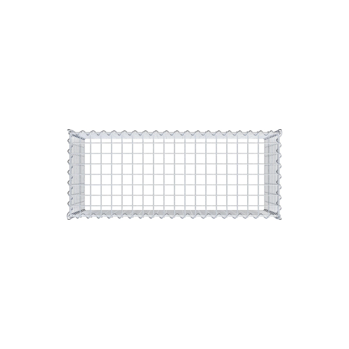 Gabion rapporté type 3 100 cm x 50 cm x 40 cm (L x H x P), mailles 5 cm x 5 cm, spirale