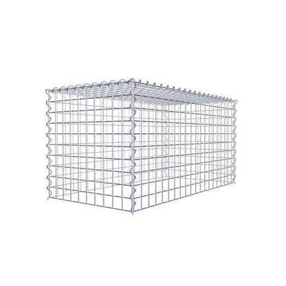 Opvokset gabion type 3 100 cm x 50 cm x 50 cm (L x H x D), maskestørrelse 5 cm x 5 cm, spiral