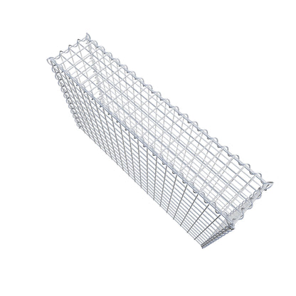 Opvokset gabion type 3 100 cm x 60 cm x 20 cm (L x H x D), maskestørrelse 5 cm x 5 cm, spiral