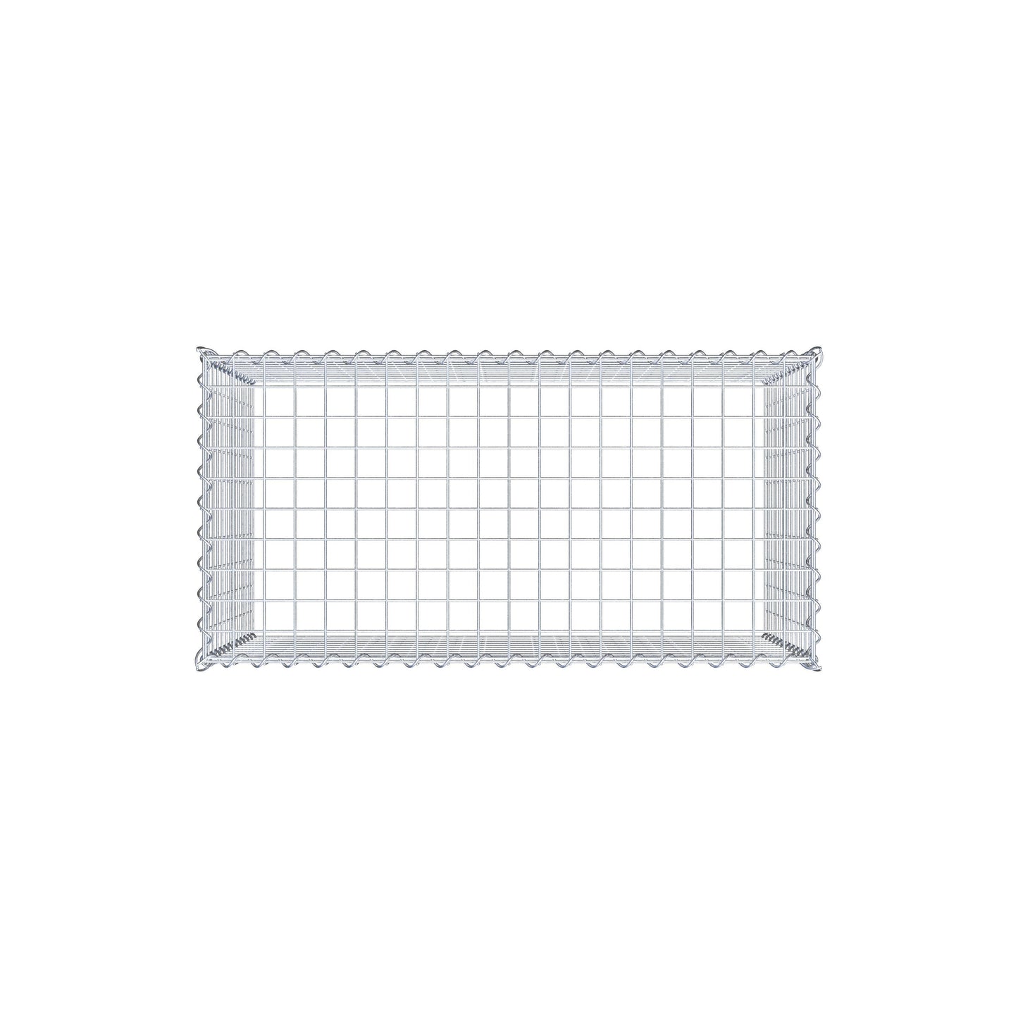 Gabião Tipo 3 100 cm x 60 cm x 50 cm (C x A x P), malhagem 5 cm x 5 cm, espiral