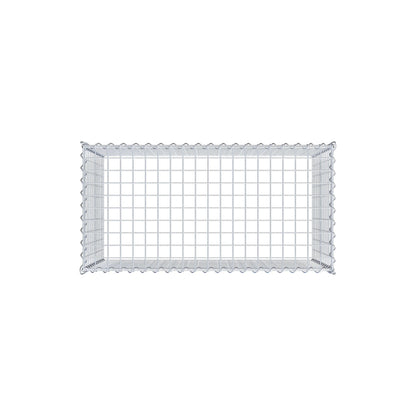 Gabião Tipo 3 100 cm x 60 cm x 50 cm (C x A x P), malhagem 5 cm x 5 cm, espiral