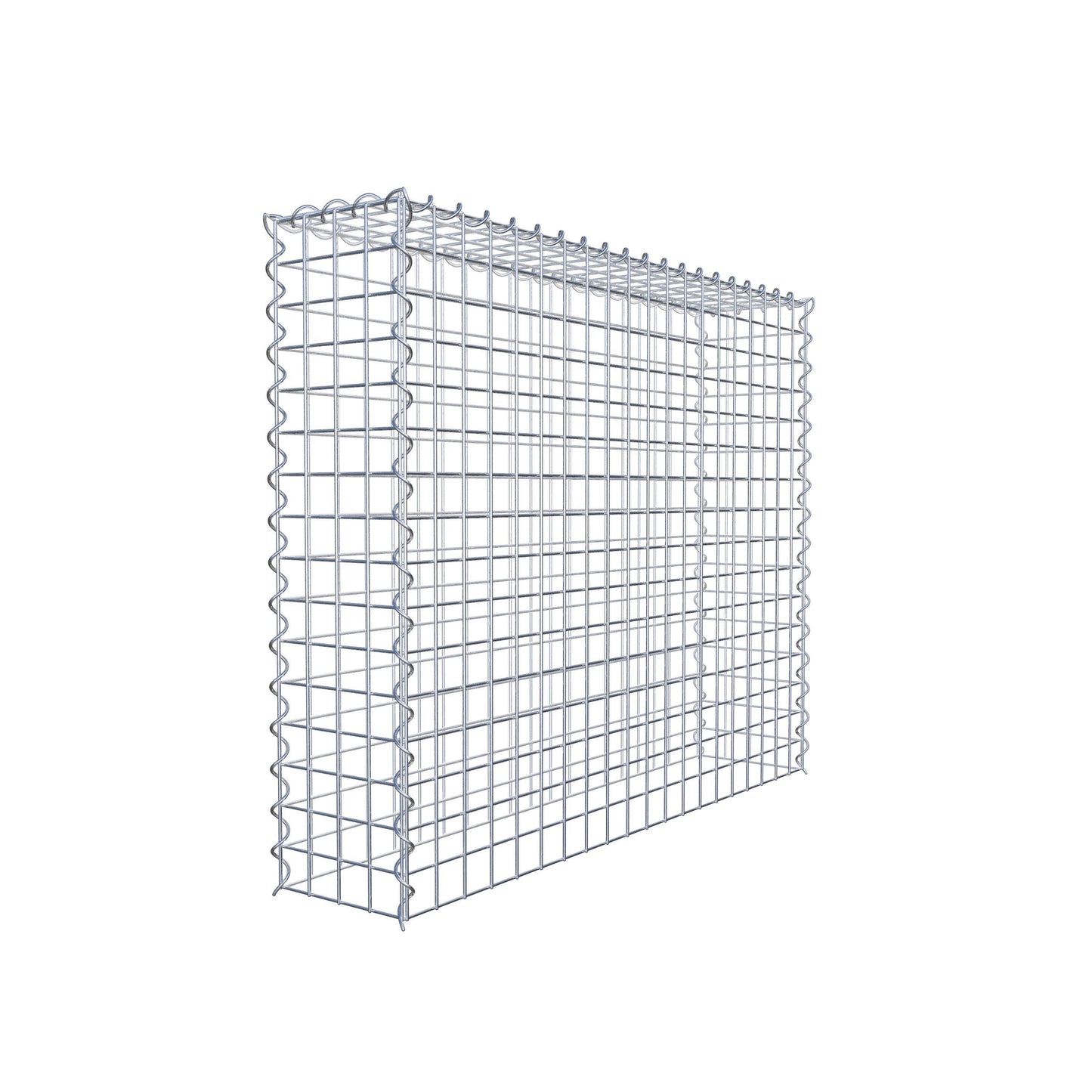 Extra gabion typ 3 100 cm x 80 cm x 20 cm (L x H x D), maskstorlek 5 cm x 5 cm, spiral