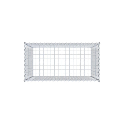 Gabião Tipo 3 100 cm x 90 cm x 50 cm (C x A x P), malhagem 5 cm x 5 cm, espiral