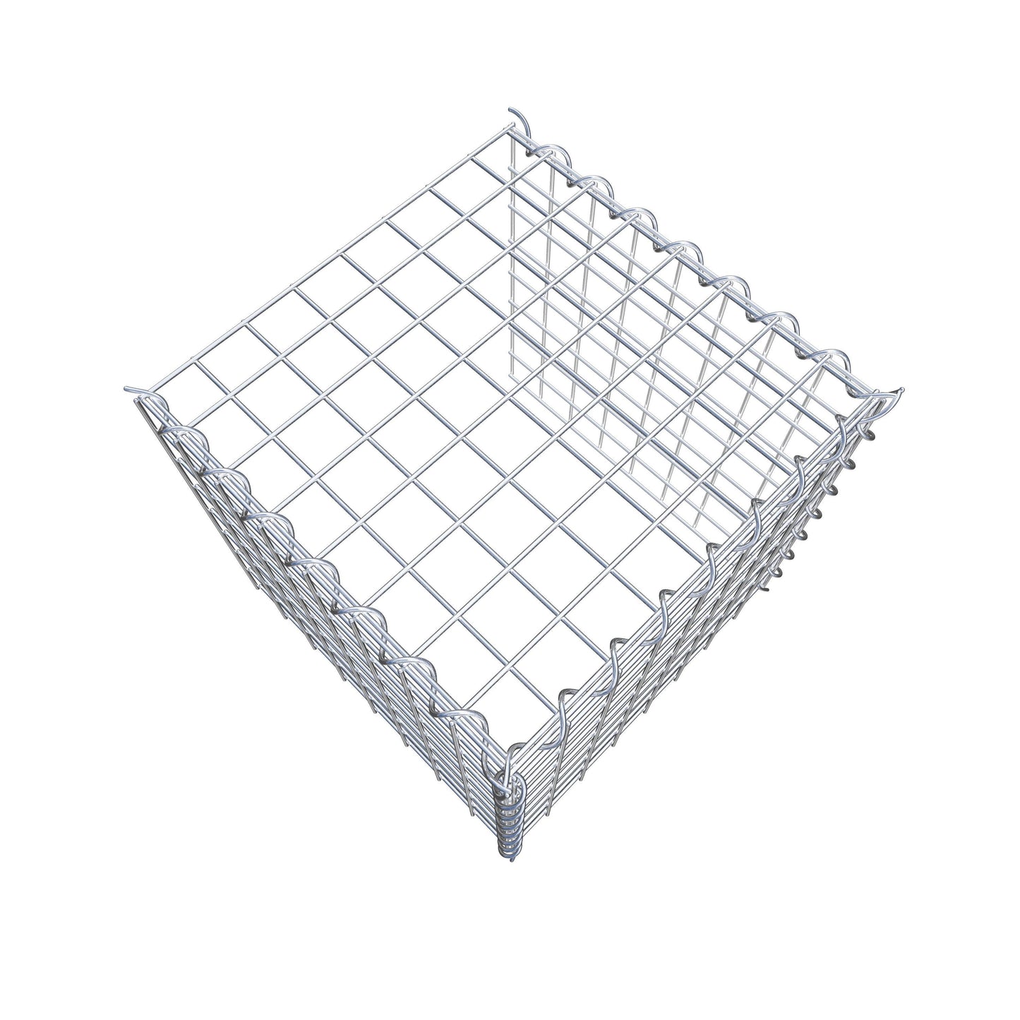 Add-on schanskorf type 4 40 cm x 40 cm x 40 cm (L x H x D), maaswijdte 5 cm x 5 cm, spiraalvormig