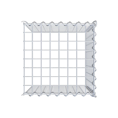 Add-on schanskorf type 4 40 cm x 40 cm x 40 cm (L x H x D), maaswijdte 5 cm x 5 cm, spiraalvormig