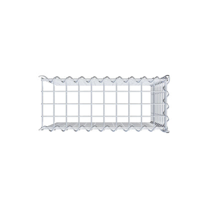 Gabbione aggiuntivo tipo 4 50 cm x 50 cm x 20 cm (L x H x P), dimensione maglia 5 cm x 5 cm, a spirale