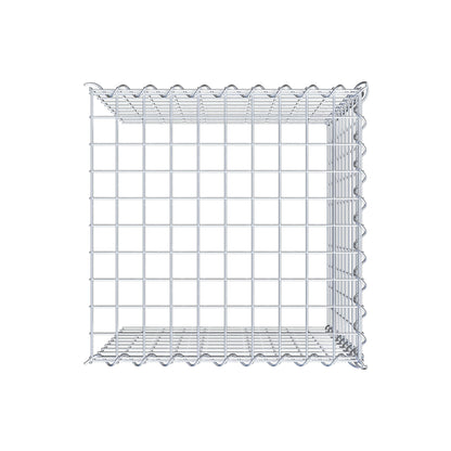 Gabbione aggiuntivo tipo 4 50 cm x 50 cm x 50 cm (L x H x P), dimensione maglia 5 cm x 5 cm, a spirale