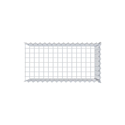 Opvokset gabion type 4 80 cm x 40 cm x 40 cm (L x H x D), maskestørrelse 5 cm x 5 cm, spiral