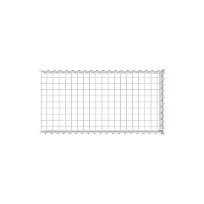 Add-on schanskorf type 4 100 cm x 20 cm x 50 cm (L x H x D), maaswijdte 5 cm x 5 cm, spiraalvormig