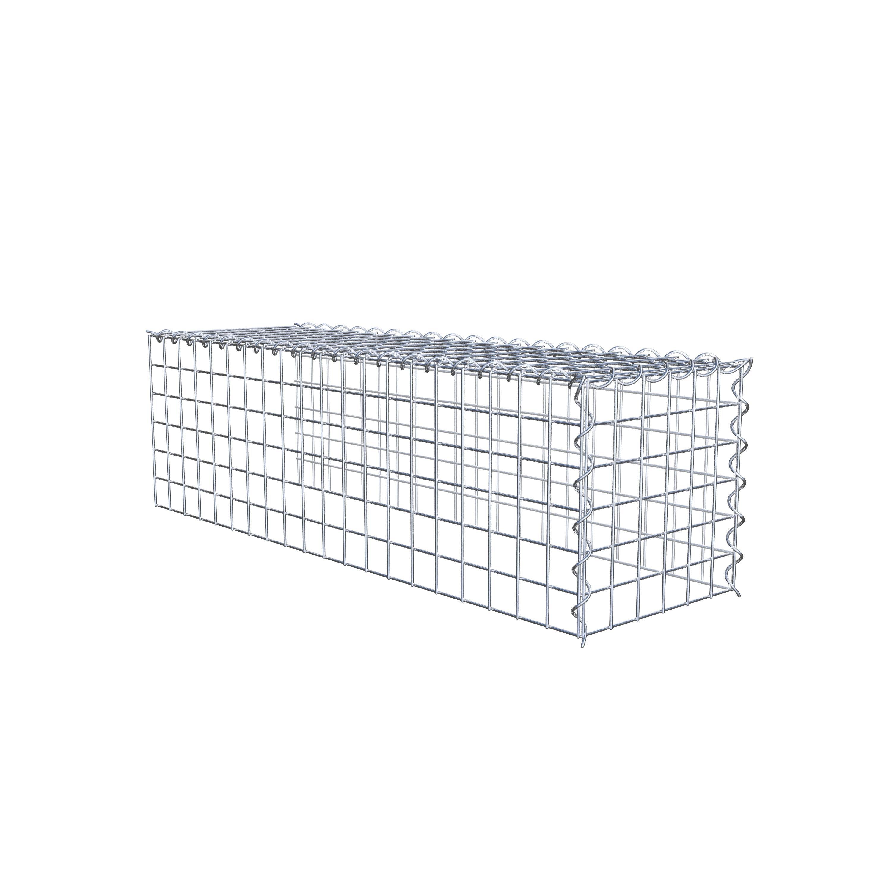 Extra gabion typ 4 100 cm x 30 cm x 30 cm (L x H x D), maskstorlek 5 cm x 5 cm, spiral