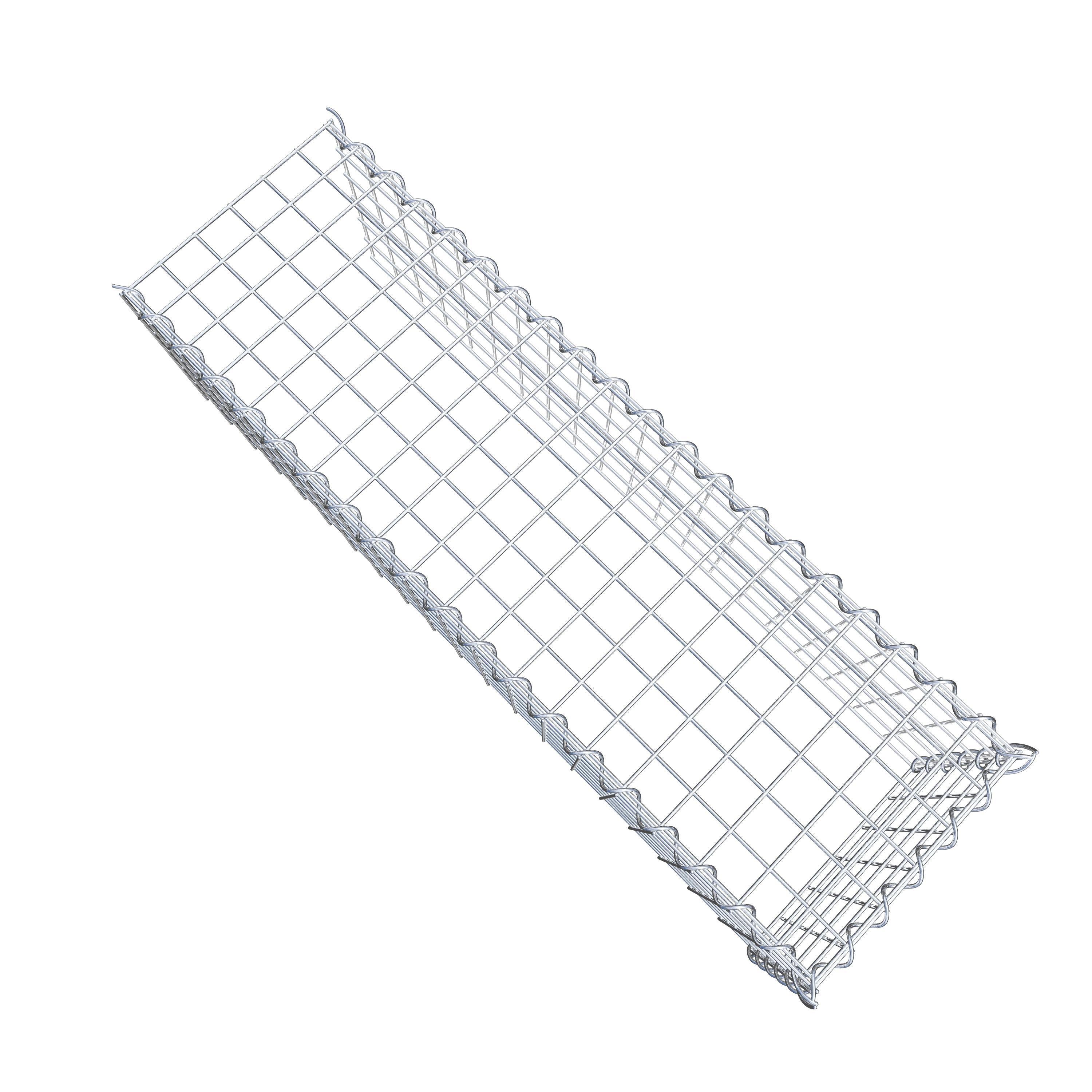 Add-on schanskorf type 4 100 cm x 30 cm x 30 cm (L x H x D), maaswijdte 5 cm x 5 cm, spiraalvormig