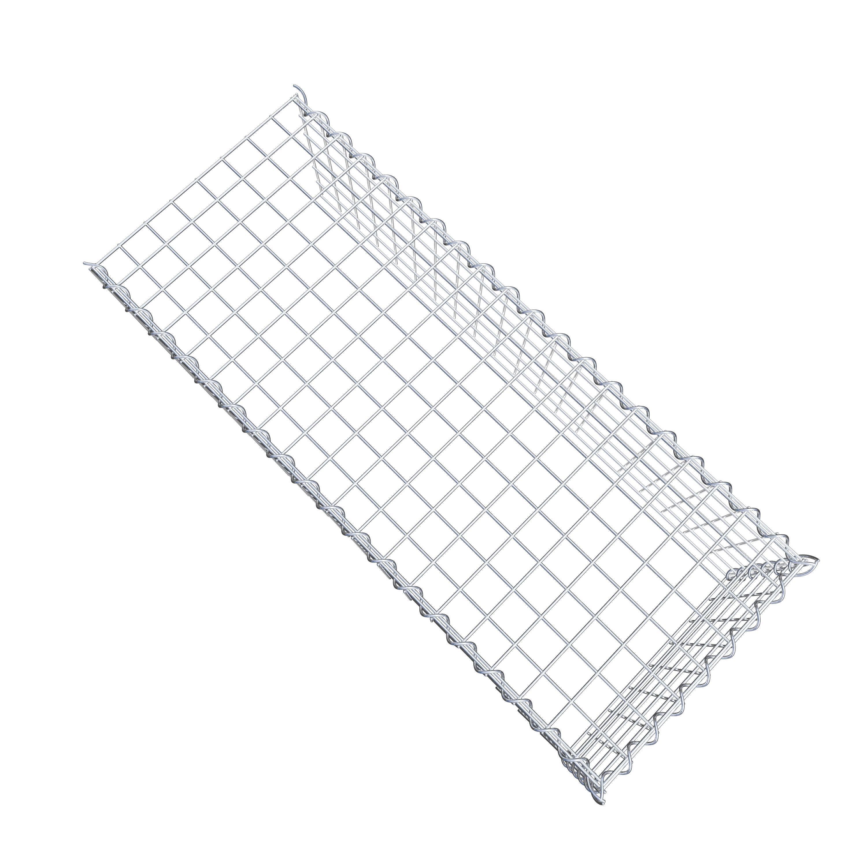 Grown-on gabion type 4 100 cm x 30 cm x 40 cm (L x H x D), mesh size 5 cm x 5 cm, spiral